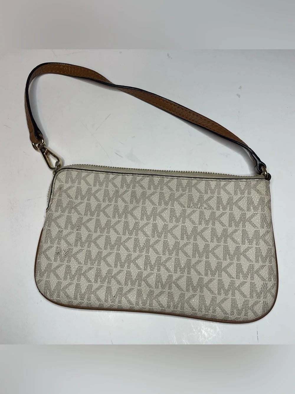 Michael Kors Neutral and Black Signature Wristlet Set of 2